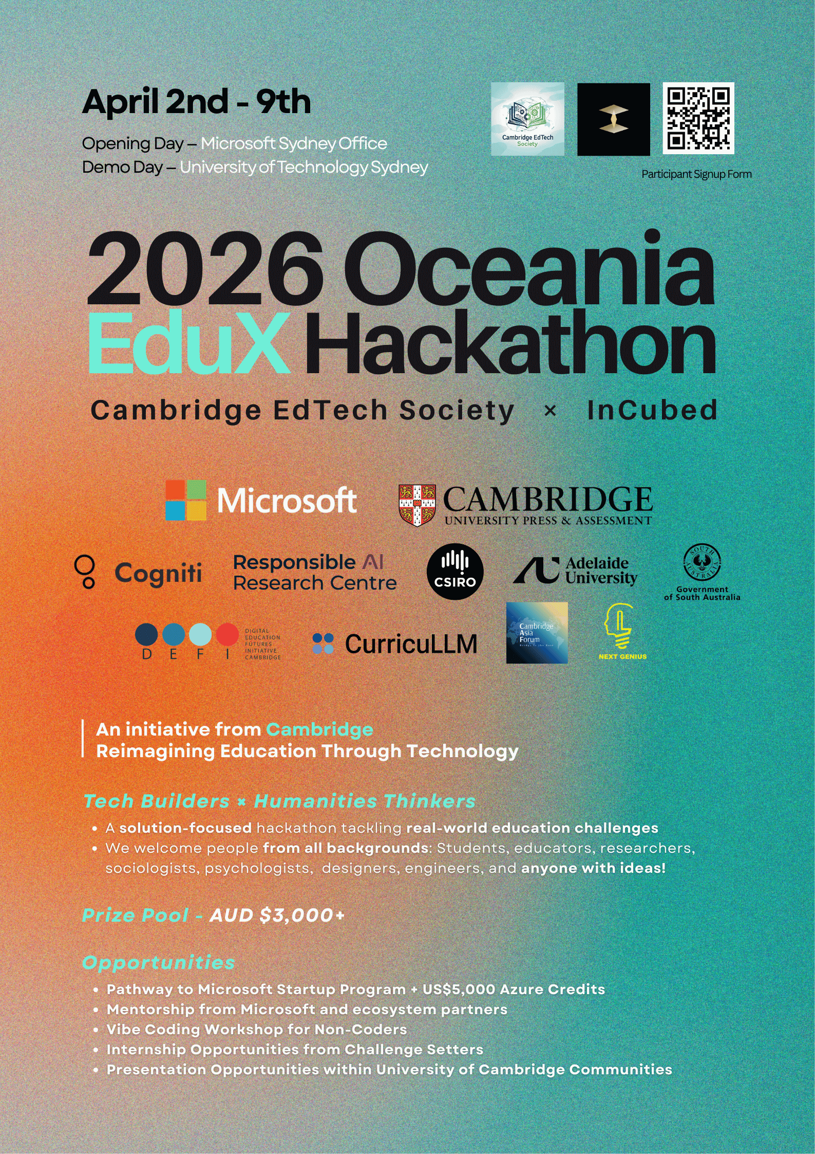 Oceania EduX Hackathon 2026